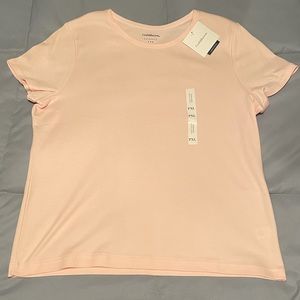 NWT.  Croft & Barrow.  Barely pink t-shirt.  PXL.